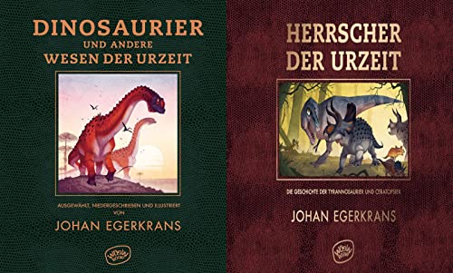Dinosaurier und andere Wesen der Urzeit + Herrscher der Urzeit + 1 exklusives Postkartenset