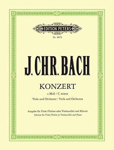 BACH J.C. - Concierto en Do menor para Viola (Violin) (Violoncello) y Piano (Casadesus)