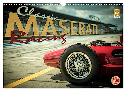 Classic Maserati Racing (Wandkalender 2024 DIN A3 quer), CALVENDO Monatskalender: Die frühen Maserati Grand Prix Rennwagen (CALVENDO Mobilitaet) von CALVENDO