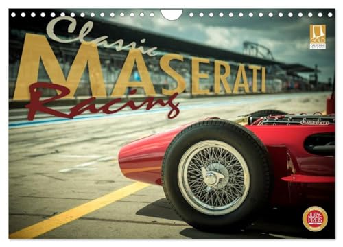 Classic Maserati Racing (Wandkalender 2024 DIN A4 quer), CALVENDO Monatskalender: Die frühen Maserati Grand Prix Rennwagen (CALVENDO Mobilitaet) von CALVENDO