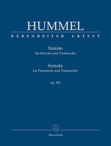 Sonate für Klavier und Violoncello op. 104. Spielpartitur mit Violoncello-Stimme, Urtextausgabe