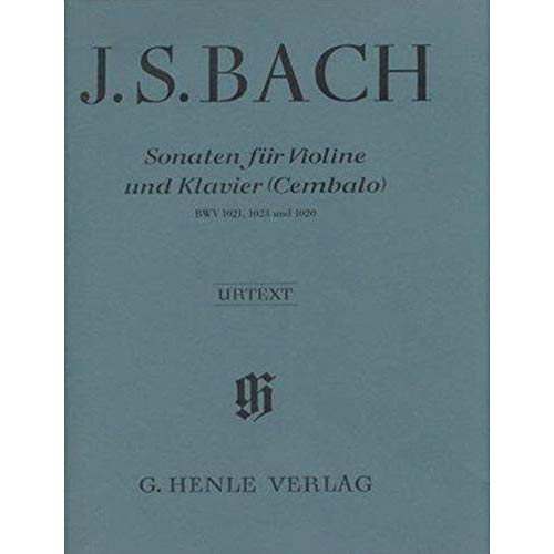 Drei Sonaten für Violine und Klavier (Cembalo) BWV 1020, 1021,1023: Besetzung: Violine und Klavier (G. Henle Urtext-Ausgabe)