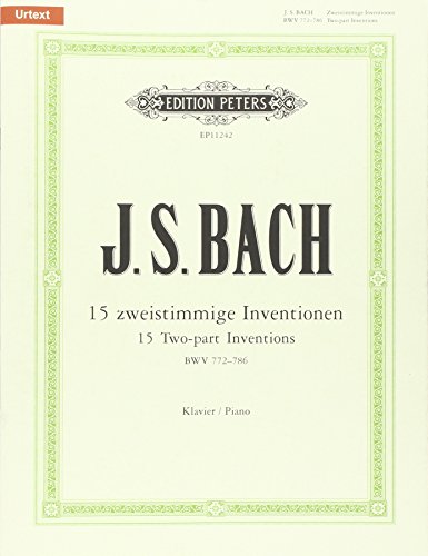 15 zweistimmige Inventionen: BWV 772-786 (Edition Peters)