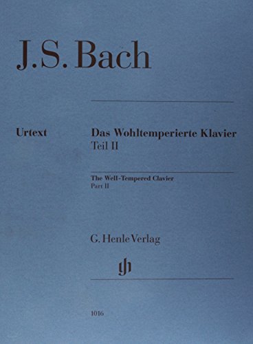 Das Wohltemperierte Klavier Teil II BWV 870-893 ohne Fingersätze: Instrumentation: Piano solo (G. Henle Urtext-Ausgabe) von Henle, G. Verlag