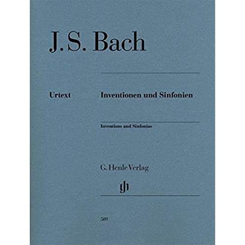 Inventionen und Sinfonien für Klavier BWV 772-801, Ausgabe mit Fingersatz: Besetzung: Klavier zu zwei Händen (G. Henle Urtext-Ausgabe) von Henle, G. Verlag