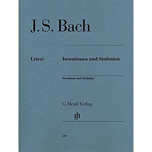 Inventionen und Sinfonien für Klavier BWV 772-801, Ausgabe mit Fingersatz: Besetzung: Klavier zu zwei Händen (G. Henle Urtext-Ausgabe)