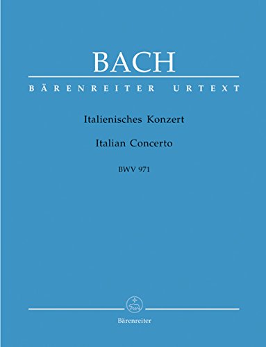 Italienisches Konzert F-Dur BWV 971. Spielpartitur(en), Urtextausgabe