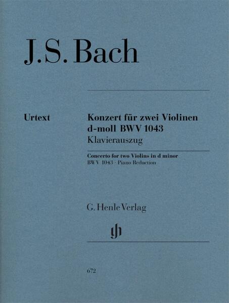 Konzert für 2 Violinen und Orchester d-moll BWV 1043 von Henle G. Verlag