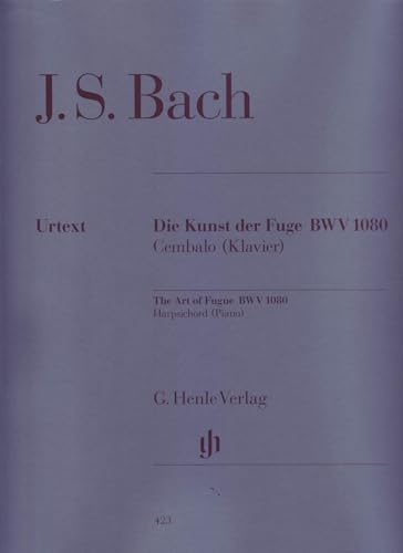 Kunst der Fuge Bwv 1080. Klavier: Besetzung: Klavier zu zwei Händen (G. Henle Urtext-Ausgabe)