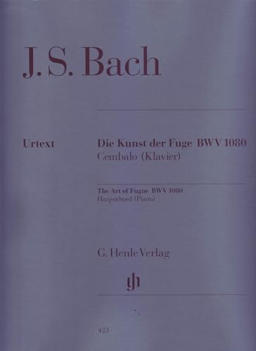 Kunst der Fuge Bwv 1080. Klavier: Besetzung: Klavier zu zwei Händen (G. Henle Urtext-Ausgabe) von Henle, G. Verlag