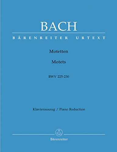 Motetten BWV 225-230. Klavierauszug vokal, Urtextausgabe, Sammelband