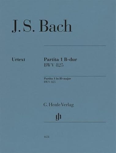 Partita Nr. 1 B-dur BWV 825; Klavier zu zwei Händen: Besetzung: Klavier zu zwei Händen (G. Henle Urtext-Ausgabe) von G. Henle Verlag