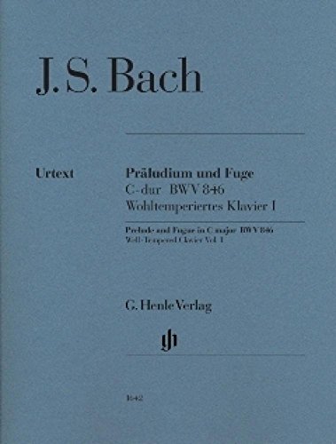 Präludium und Fuge C-dur BWV 846, Urtextausgabe ohne Fingersatz: Besetzung: Klavier zu zwei Händen (G. Henle Urtext-Ausgabe)