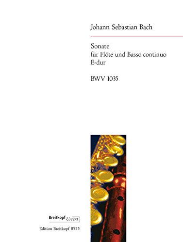 Sonate E-dur BWV 1035 für Flöte und Bc - Breitkopf Urtext (EB 8555)