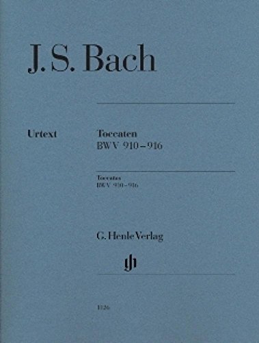 Toccaten BWV 910-916 für Klavier; Ausgabe ohne Fingersätze: Instrumentation: Piano solo (G. Henle Urtext-Ausgabe)