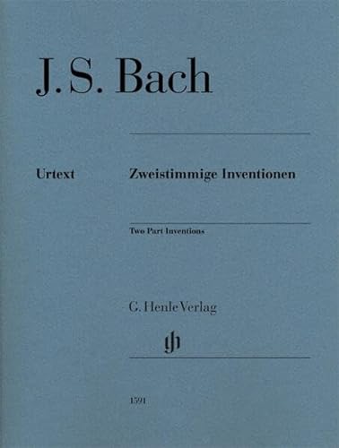 Zweistimmige Inventionen BWV 772-786, Ausgabe ohne Fingersatz: Besetzung: Klavier zu zwei Händen (G. Henle Urtext-Ausgabe) von HENLE