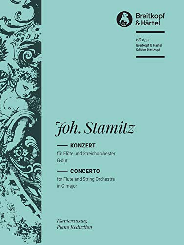 Flötenkonzert G-dur - Ausgabe für Flöte und Klavier (EB 6752) von Breitkopf & Härtel