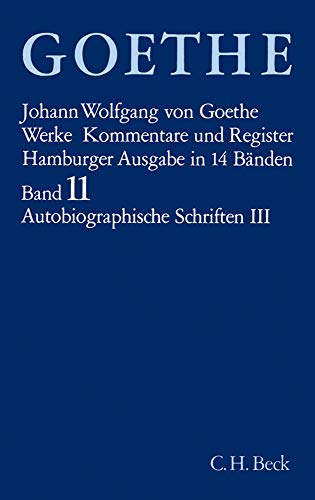 Werke, 14 Bde. (Hamburger Ausg.), Bd.11, Autobiographische Schriften: Italienische Reise