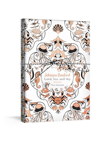 Johanna Basford Land, Sea, and Sky: Three Colorable Notebooks