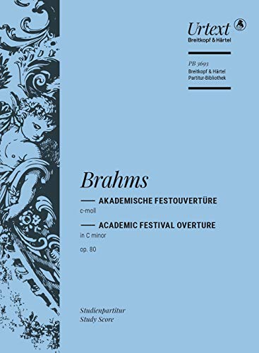 Akademische Festouvertüre c-moll op. 80 - Breitkopf Urtext - Studienpartitur (PB 3693)