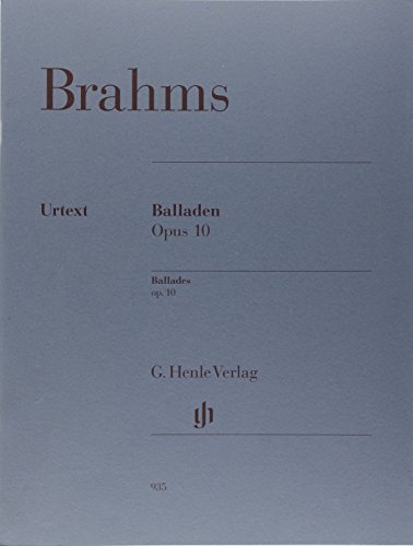 Balladen op. 10; Klavier 2 ms: Instrumentation: Piano solo (G. Henle Urtext-Ausgabe)