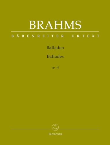 Balladen op. 10: Großzügiges Notenbild mit praktischen Wendestellen; mit Fingersätzen und Hinweisen zur Aufführungspraxis (dt./engl.), informativem Vorwort (dt./engl.) und Kritischem Bericht (engl.)