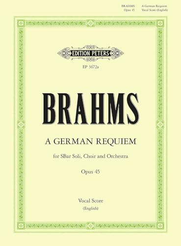 Brahms: A German Requiem Op.45 (Vocal Score) (EP3672A)