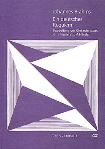 Ein deutsches Requiem, Klavierauszug