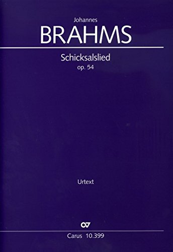 Brahms: Schicksalslied (op. 54). Partitur