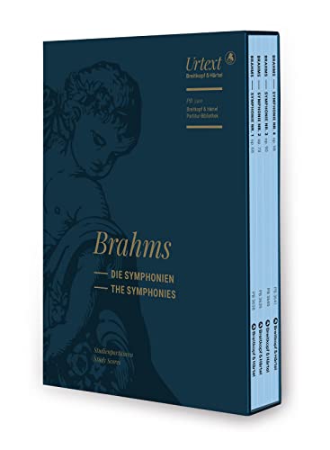 Die Symphonien 4 Studienpartituren im Schuber - Breitkopf Urtext (PB 5501): Studienpartitur. Nach Brahms' Handexemplaren hrsg. v. Hans Gal