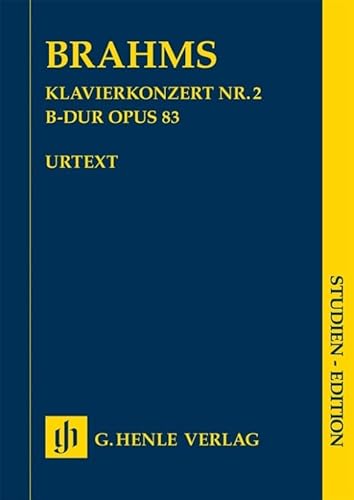 Klavierkonzert Nr. 2 B-dur op. 83, Studien-Edition: Besetzung: Orchester (Studien-Editionen: Studienpartituren) Klavierkonzert Nr. 2 B-dur op. 83, Studien-Edition: Besetzung: Orchester (Studien-Editionen: Studienpartituren)