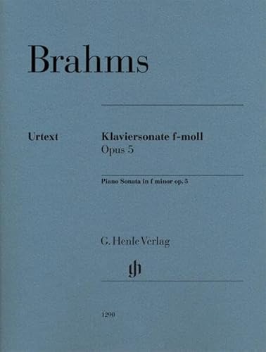 Klaviersonate f-moll op. 5: Besetzung: Klavier zu zwei Händen (G. Henle Urtext-Ausgabe)