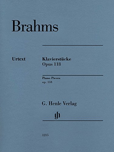 Klavierstücke op. 118: Instrumentation: Piano solo (G. Henle Urtext-Ausgabe) von Henle, G. Verlag