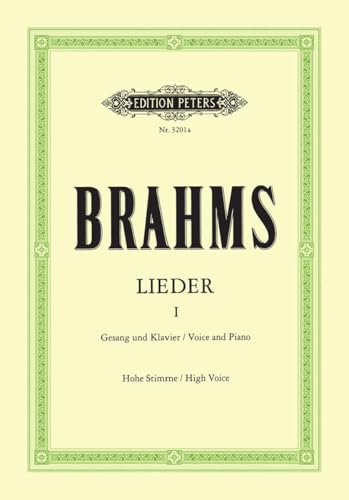 Lieder 1: Gesang und Klavier / Voice and Piano.Hohe Stimme / High Voice von Peters, C. F. Musikverlag