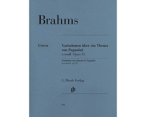 Paganini-Variationen Op 35; Klavier 2 ms: Besetzung: Klavier zu zwei Händen (G. Henle Urtext-Ausgabe) von G. Henle Verlag