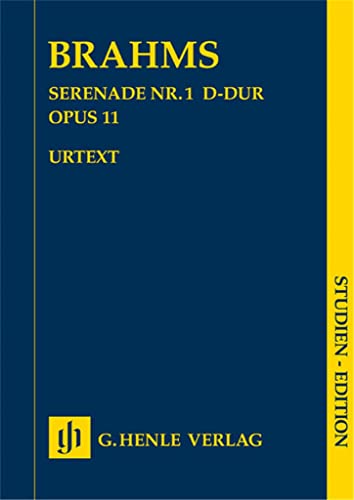 Serenade Nr. 1 D-dur Opus 11 Studien-Edition: Besetzung: Orchester (Studien-Editionen: Studienpartituren)