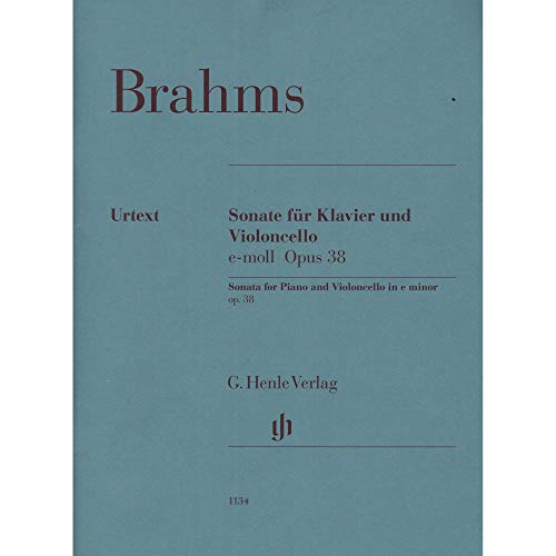 Sonate für Klavier und Violoncello e-moll op.38: revidierte Ausgabe (G. Henle Urtext-Ausgabe)