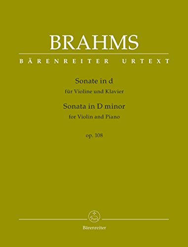 Sonate für Violine und Klavier d-Moll op. 108. Urtextausgabe