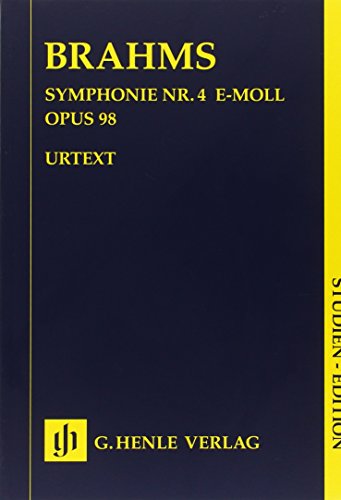 Symphonie Nr. 4 e-moll op. 98. Studien-Edition: Studienpartitur (Studien-Editionen: Studienpartituren) von Henle, G. Verlag