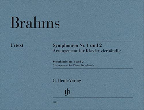 Symphonien Nr. 1 und 2: Arrangement für Klavier vierhändig: Besetzung: Klavier zu vier Händen (G. Henle Urtext-Ausgabe)