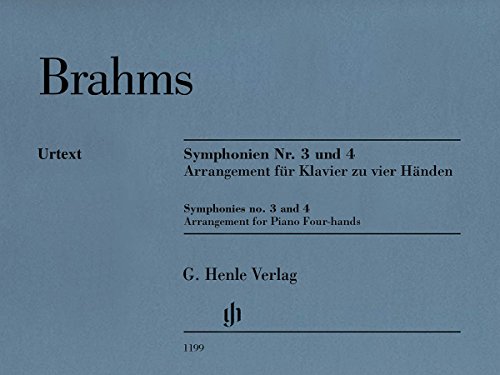 Symphonien Nr. 3 und 4 - Arrangement für Klavier 4-händig: Besetzung: Klavier zu vier Händen (G. Henle Urtext-Ausgabe) Symphonien Nr. 3 und 4 - Arrangement für Klavier 4-händig: Besetzung: Klavier zu vier Händen (G. Henle Urtext-Ausgabe)