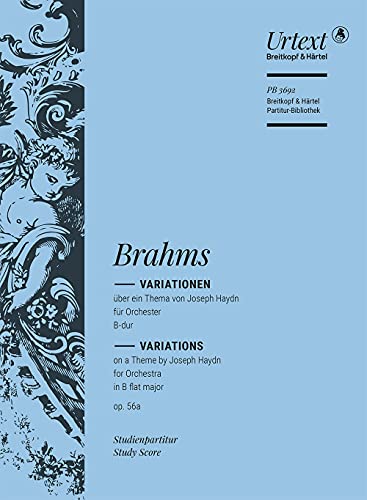 Variationen über ein Thema von Joseph Haydn B-dur op. 56a - Breitkopf Urtext - Studienpartitur (PB 3692)