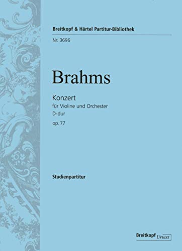 Violinkonzert D-dur op. 77 - Breitkopf Urtext - Studienpartitur (PB 3696)