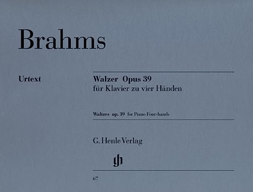 Walzer op. 39, Klavier zu vier Händen: Instrumentation: Piano, 4-hands (G. Henle Urtext-Ausgabe) Walzer op. 39, Klavier zu vier Händen: Instrumentation: Piano, 4-hands (G. Henle Urtext-Ausgabe) von Henle, G. Verlag