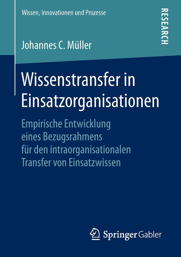 Wissenstransfer in Einsatzorganisationen von Springer Fachmedien Wiesbaden