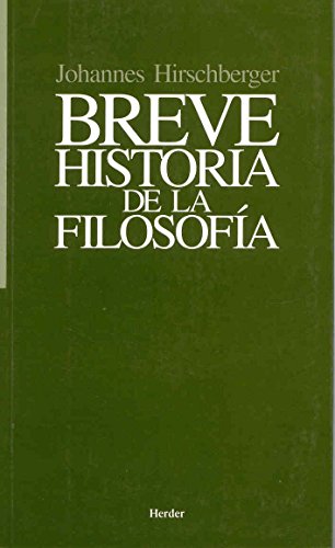 Breve historia de la filosofía von Herder Editorial