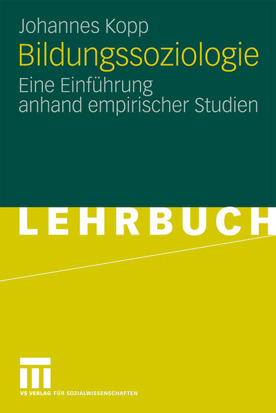 Bildungssoziologie von VS Verlag für Sozialwissenschaften
