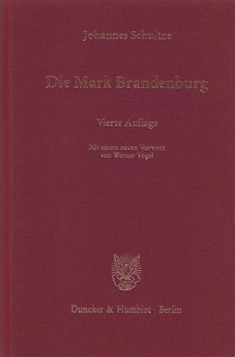 Die Mark Brandenburg.: (Bd. I-V in einem Band). von Duncker & Humblot GmbH