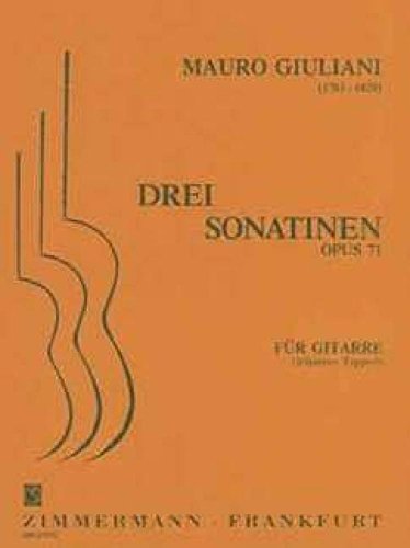 Drei Sonatinen: op. 71. Gitarre.