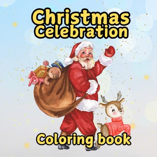 Xmas corner celebration: Coloring Book for Adults & Teens, Bold and Easy Designs, Simple Illustrations Featuring Cute Holiday, Christmas trees, ... (Christmas celebration Coloring book, Band 5) von Independently published